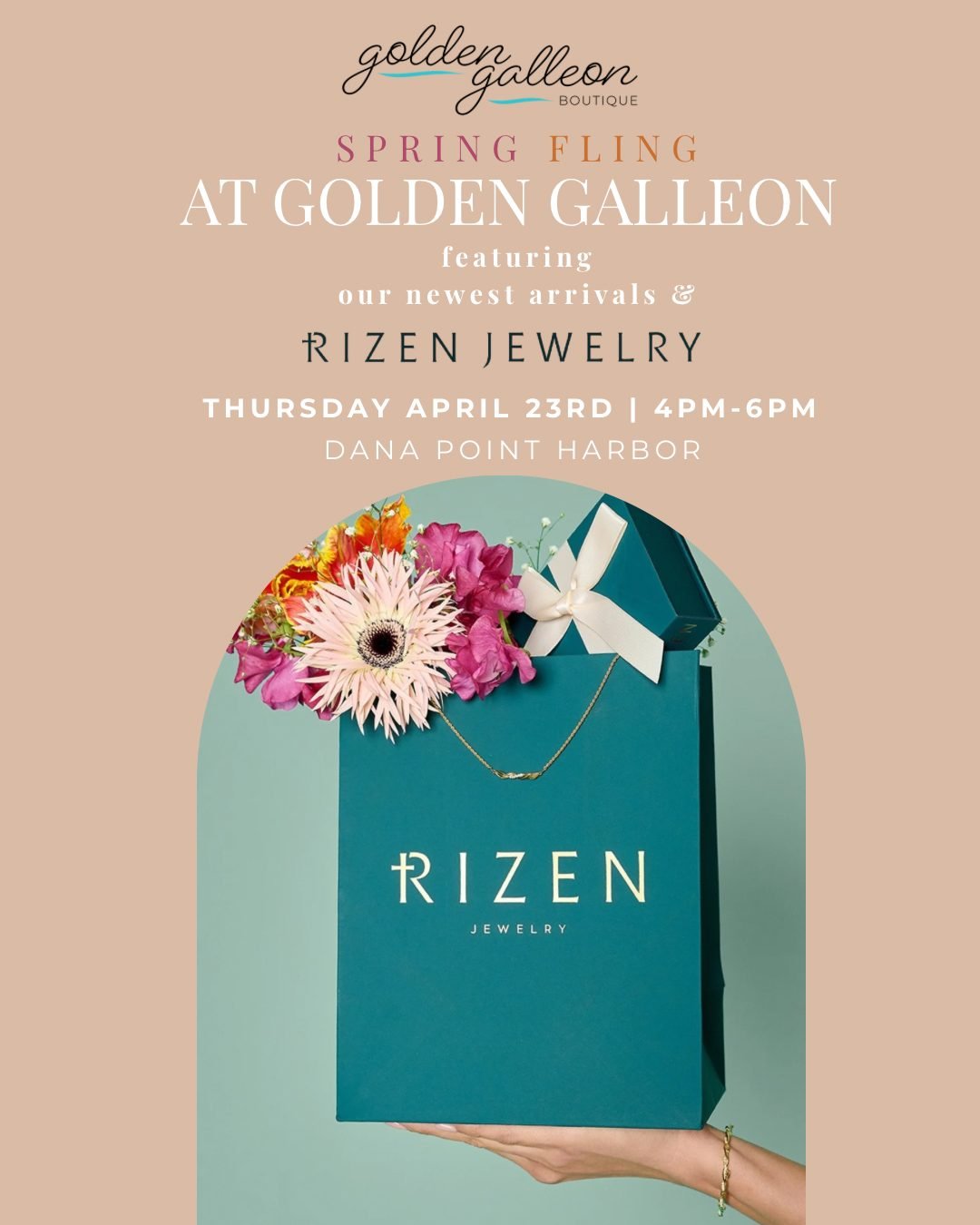 Golden Galleon Spring Fling Event Flyer